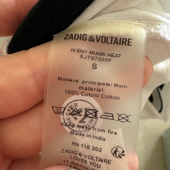 Never worn, ZADIG & Voltaire NBA shirt - Picture 4 of 4